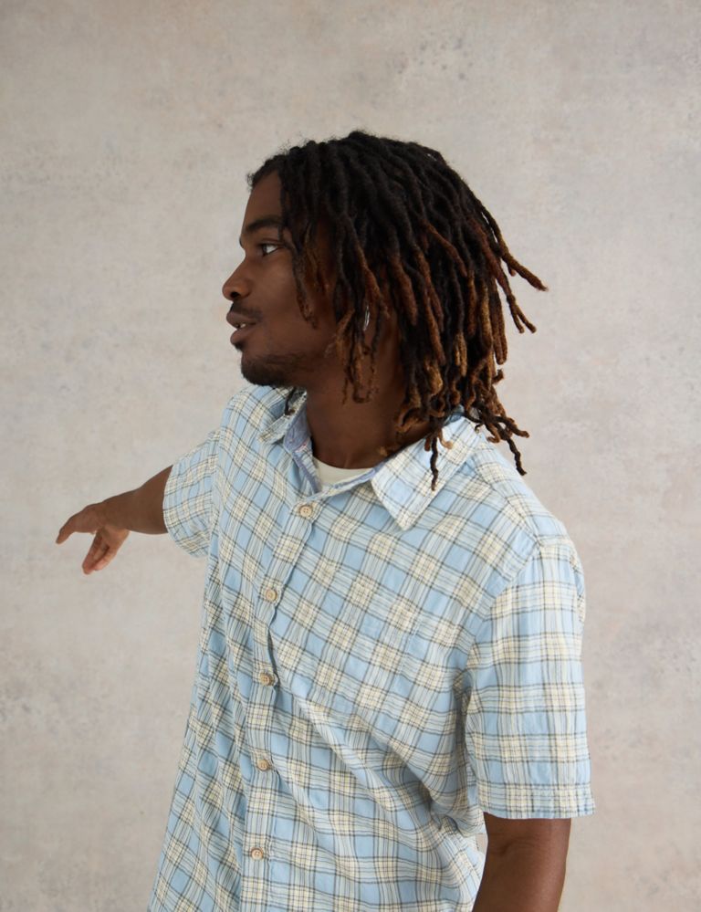 Cotton Rich Check Flannel Shirt 5 of 6