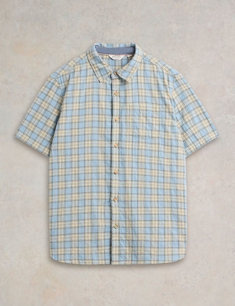 Cotton Rich Check Flannel Shirt 2 of 6