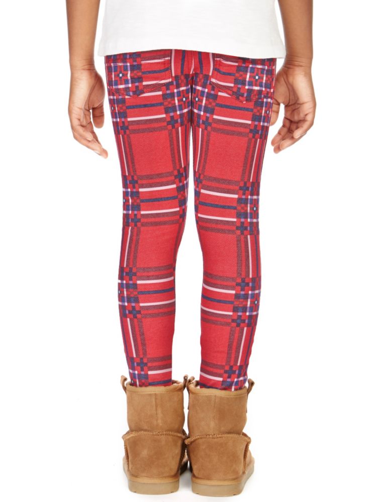 Cotton Rich Checked Jeggings (1-7 Years) 3 of 3