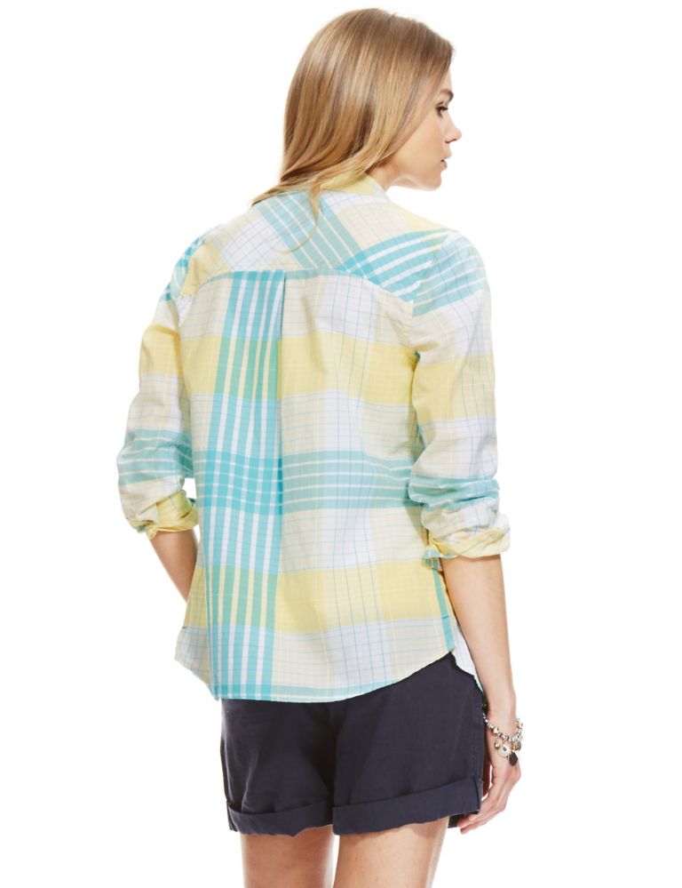 Cotton Rich Checked Shirt 4 of 4