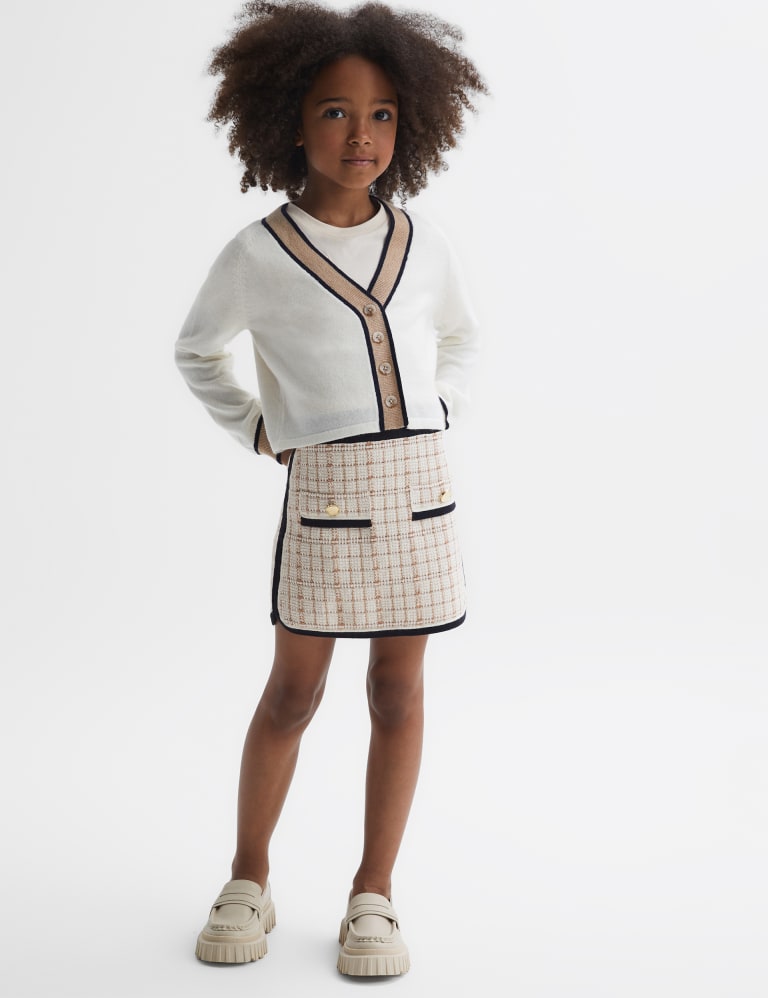 Cotton Rich Checked Skirt 4 14 Yrs Reiss M S