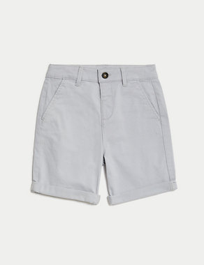 Cotton Rich Chino Shorts (2-8 Yrs) Image 2 of 6