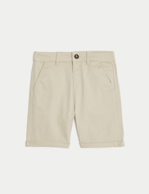 Cotton Rich Chino Shorts (2-8 Yrs) Image 2 of 4
