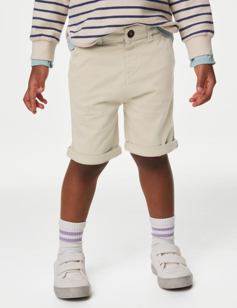 Cotton Rich Chino Shorts 2 8 Yrs M S Collection M S