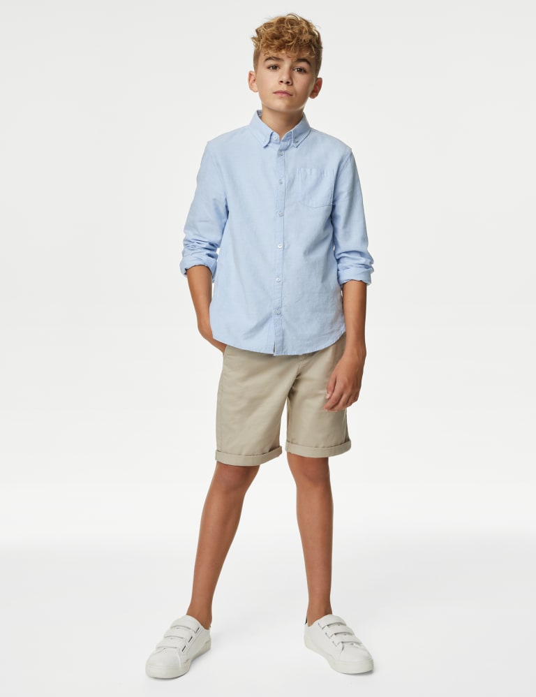 Cotton Rich Chino Shorts (6-16 Yrs) 1 of 5