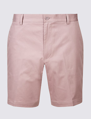 Cotton Rich Chino Shorts with Stretch Image 2 of 4