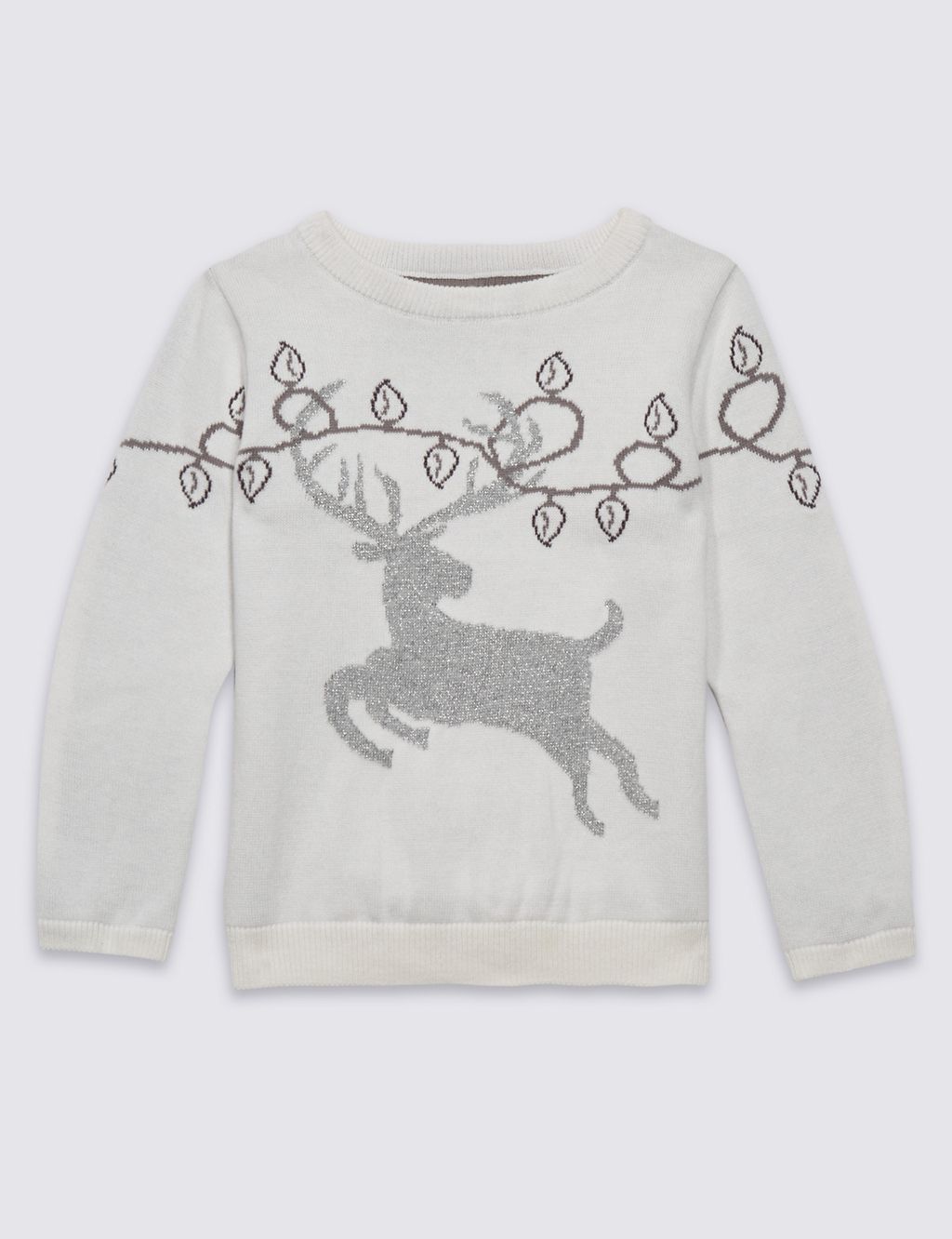 Cotton Rich Christmas Stag Jumper (3 Months - 9 Years) 1 of 2