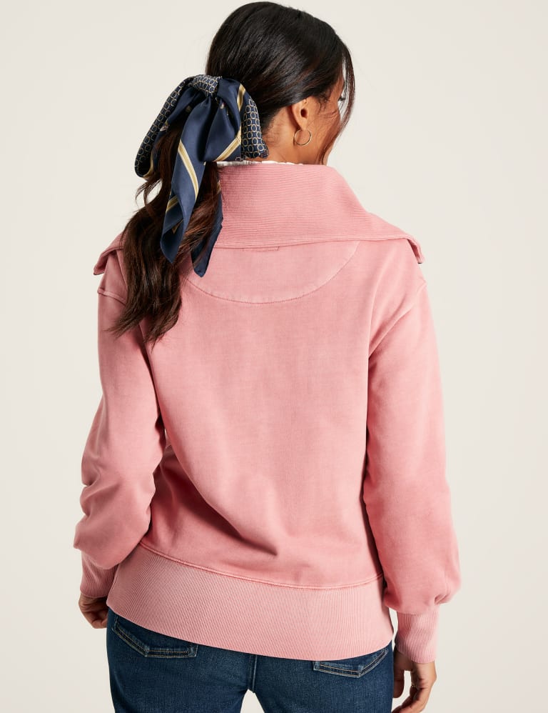 Cotton Rich Collared Half Zip Sweatshirt