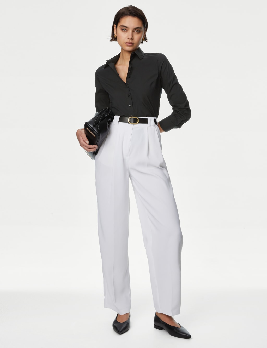 Cotton Rich Collared Long Sleeve Shirt 3 of 5