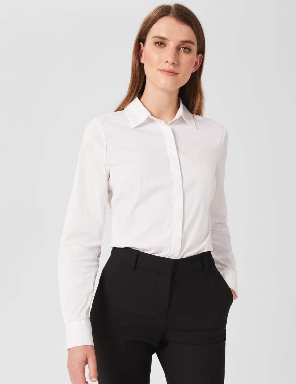 Cotton Rich Collared Long Sleeve Shirt 2 of 5