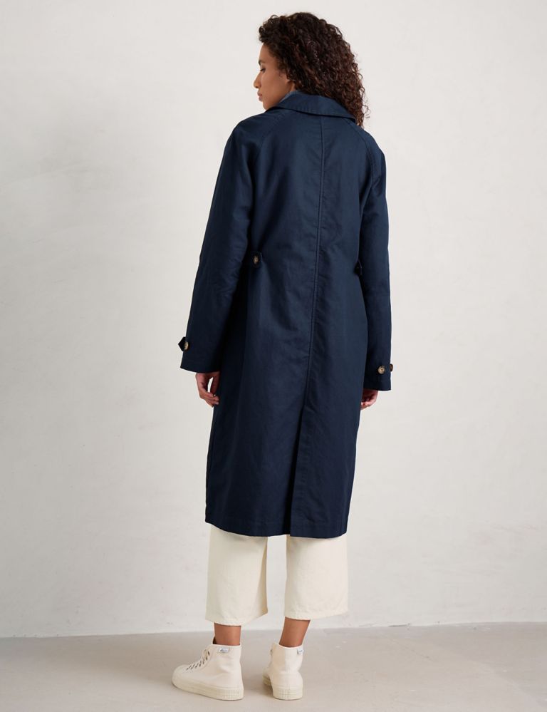 Cotton Rich Collared Raincoat 3 of 7