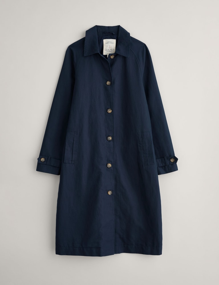 Cotton Rich Collared Raincoat 2 of 7