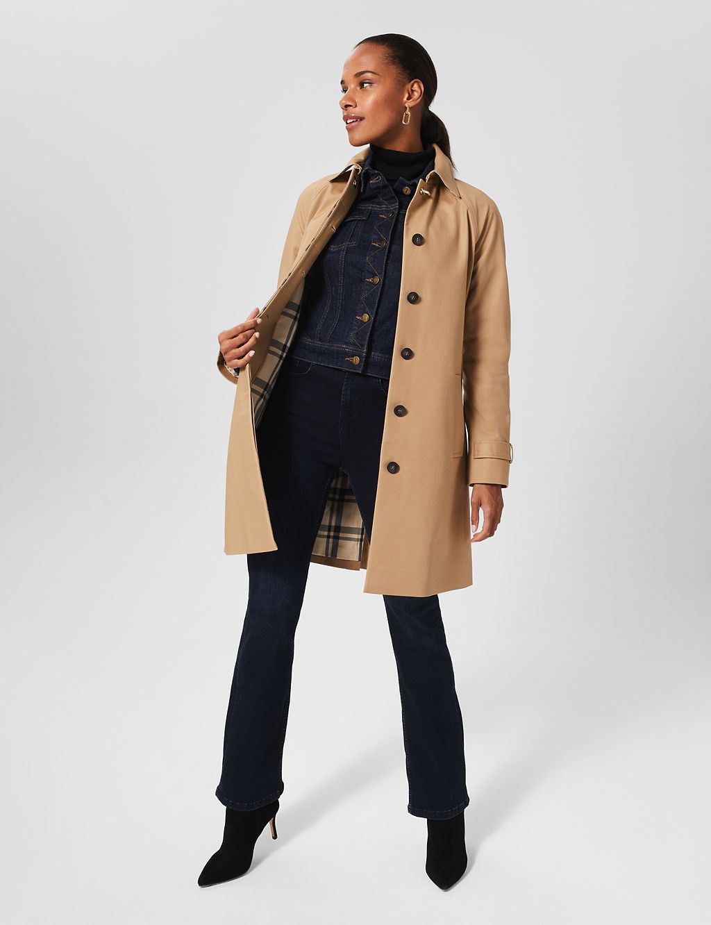 Cotton Rich Collared Trench Coat 7 of 8