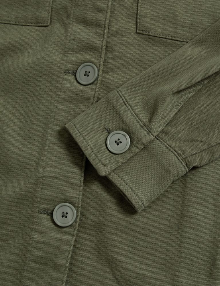 Cotton Rich Collared Utility Jacket 6 of 6