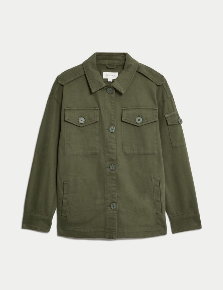 Cotton Rich Collared Utility Jacket 2 of 6