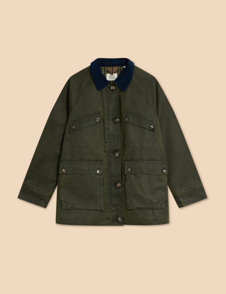 Cotton Rich Collared Utility Jacket 2 of 7