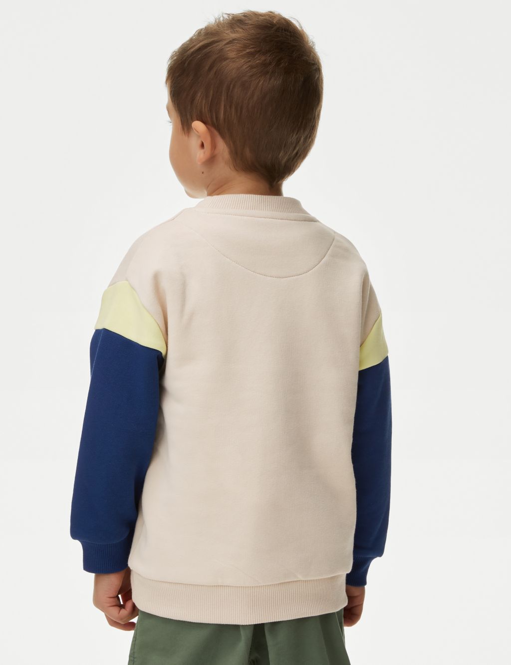 Cotton Rich Colour Block Sweatshirt (2–8 Yrs) 5 of 5