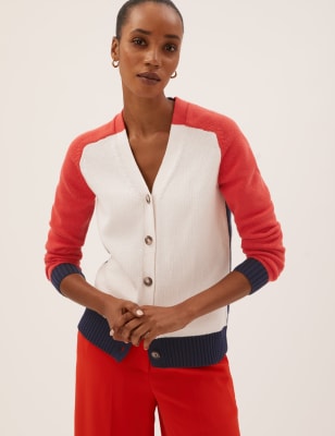 m&s ladies cream cardigan