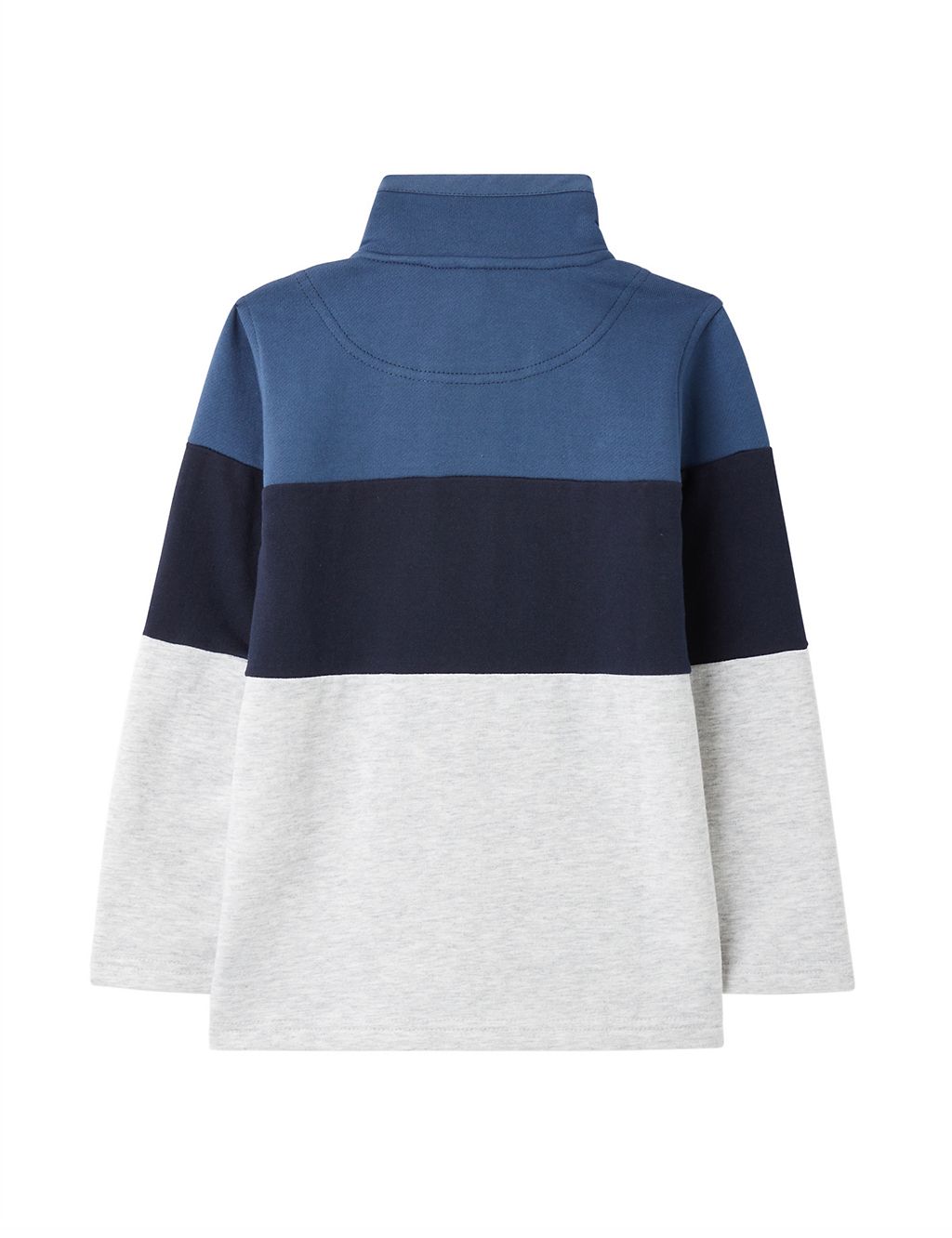 Cotton Rich Colourblock Sweatshirt (1-8 Yrs) 1 of 4