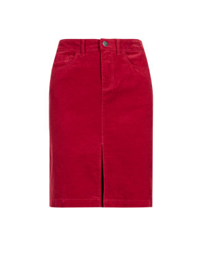 Cotton Rich Corduroy A-Line Mini Skirt Image 2 of 4