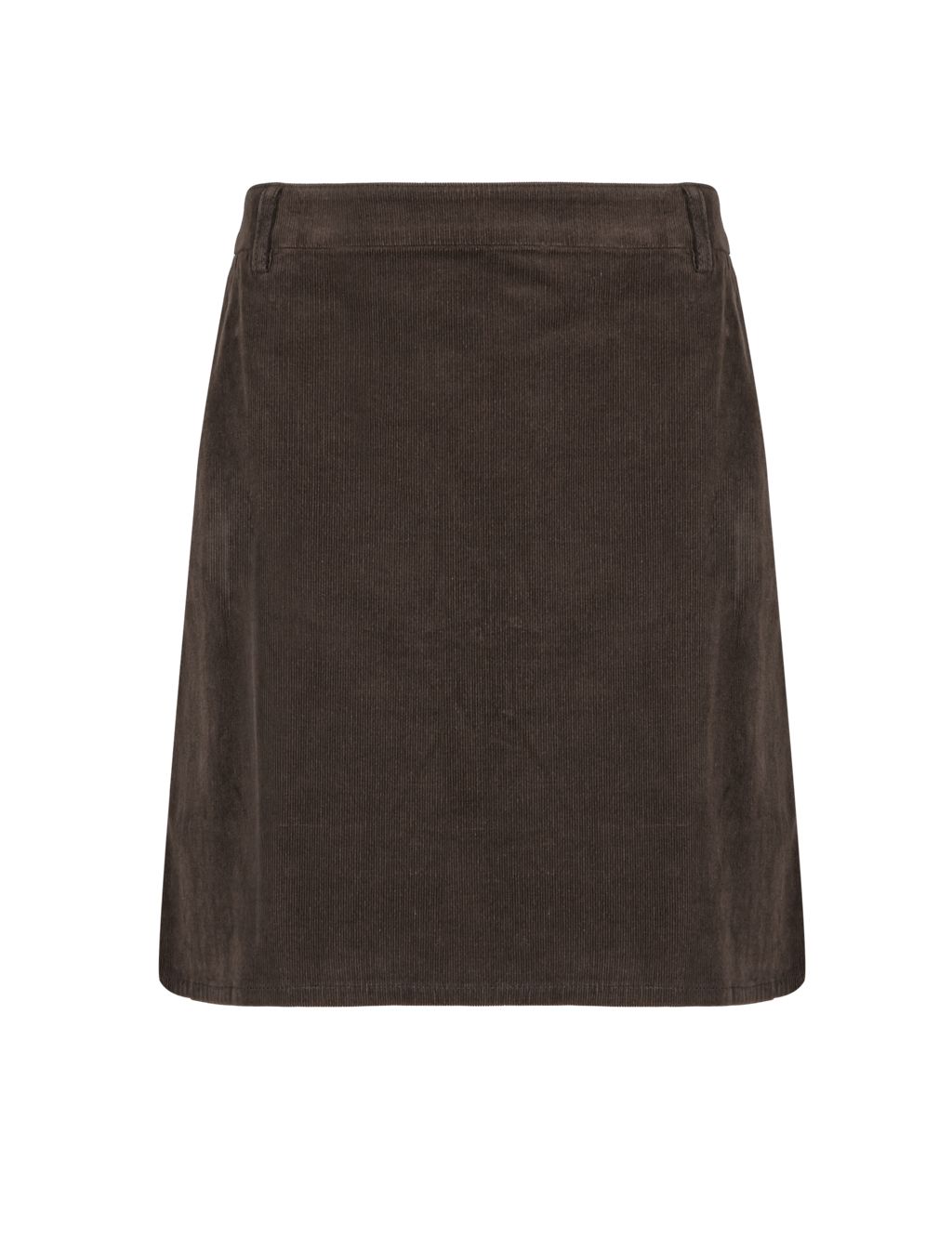 Cotton Rich Corduroy Back Zip Mini Skirt 1 of 4