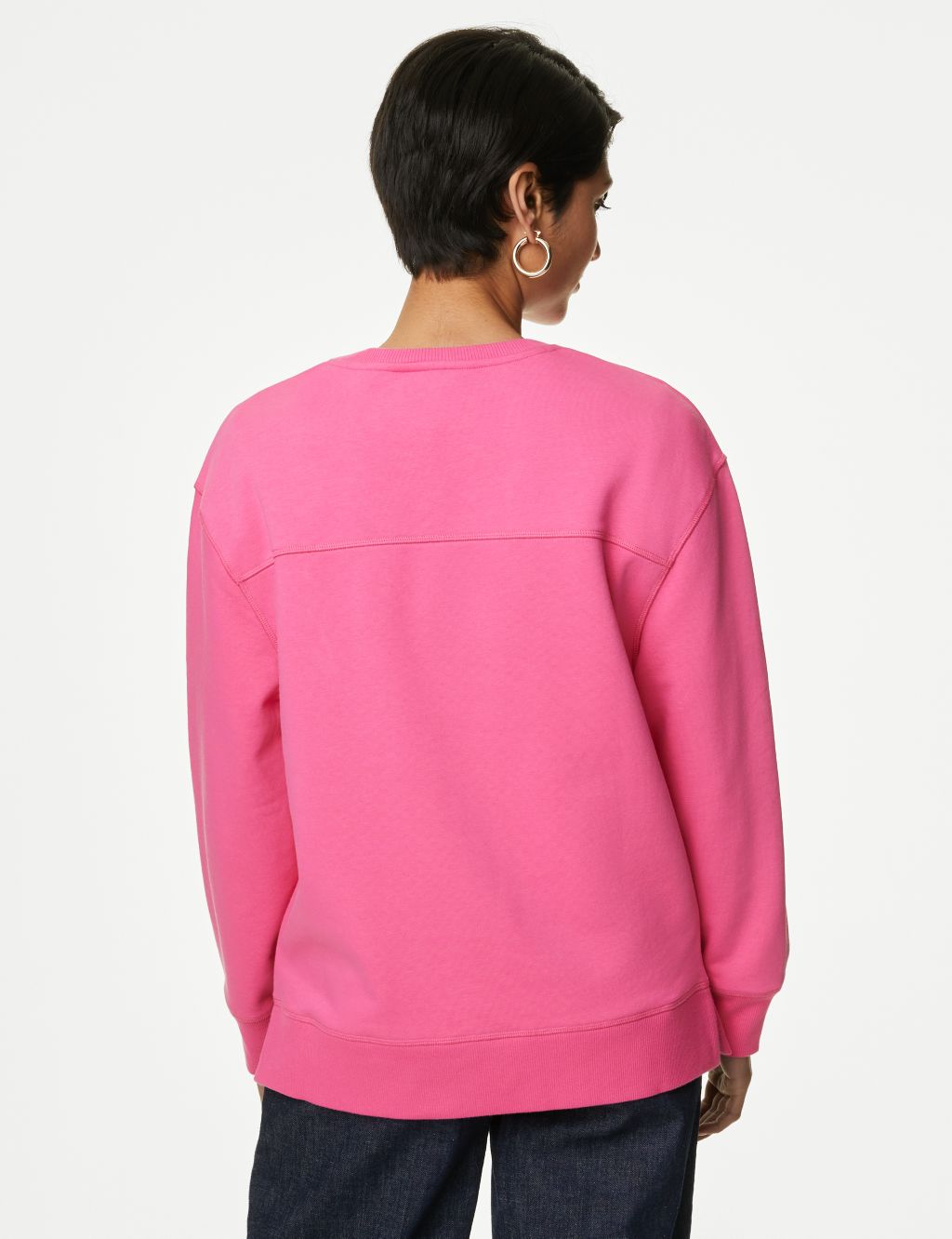 Cotton Rich Crew Neck Relaxed Sweatshirt 5 of 5
