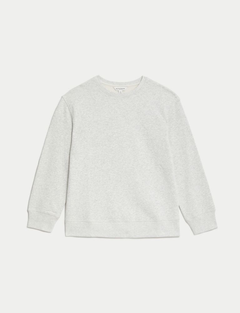 Cotton Rich Crew Neck Relaxed Sweatshirt 2 of 5