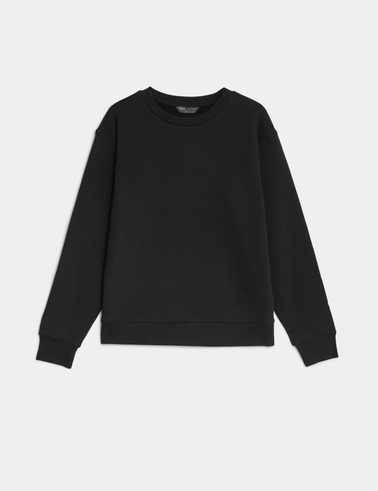 Cotton Rich Crew Neck Sweatshirt