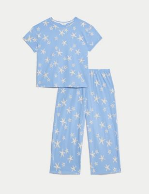 Cotton Rich Crop Leg Pyjama Set Image 2 of 7