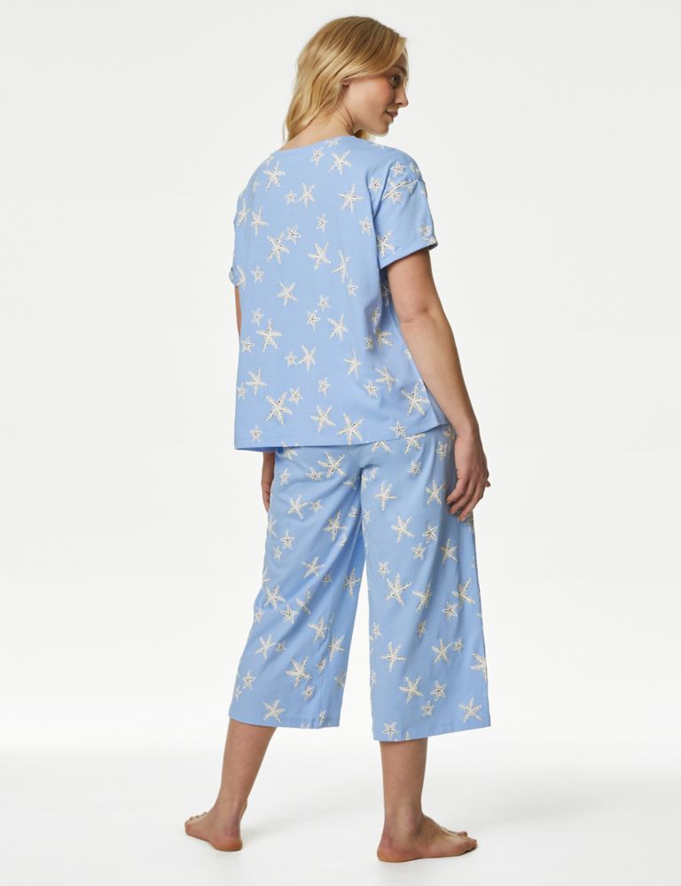 Cotton Rich Crop Leg Pyjama Set 6 of 7
