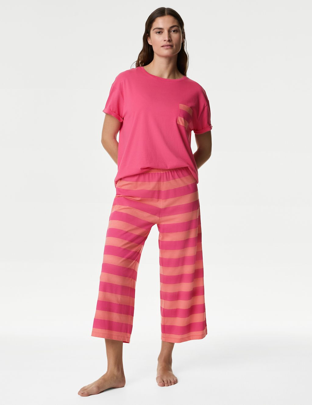 Cotton Rich Crop Leg Pyjama Set 3 of 6