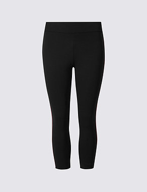 Cotton Rich Cropped Leggings with Cool Comfort™ Technology Image 2 of 4