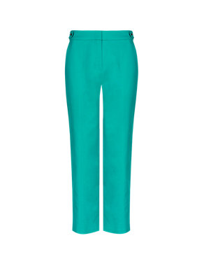 Cotton Rich Cropped Trousers Image 2 of 4
