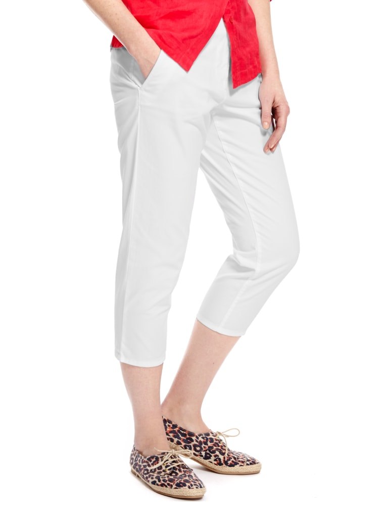 Crop discount trousers m&s