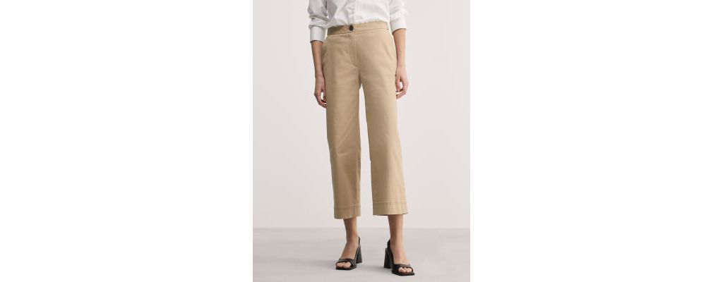 Cotton Rich Cropped Trousers 6 of 7