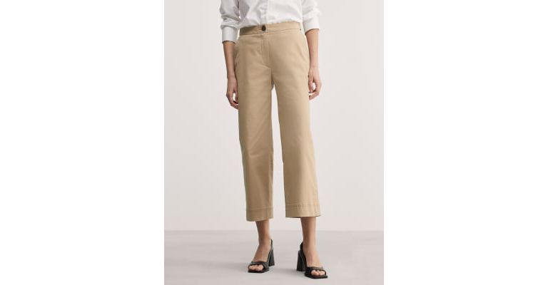 Cotton Rich Cropped Trousers 4 of 7