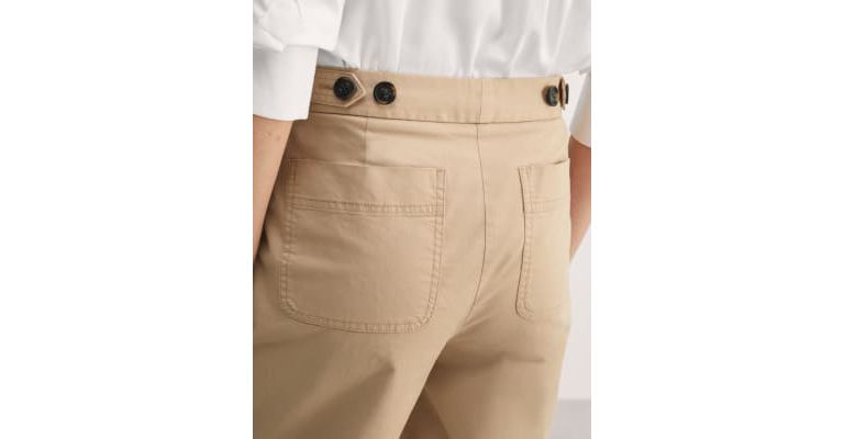 Cotton Rich Cropped Trousers 5 of 7
