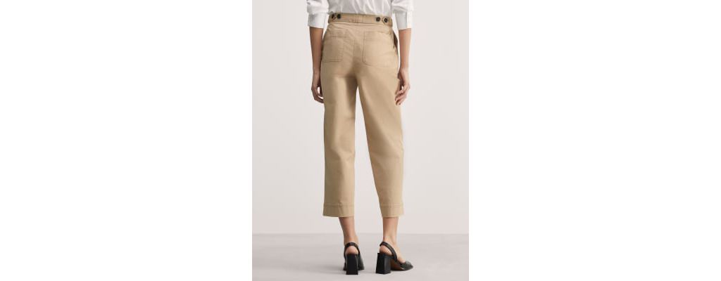 Cotton Rich Cropped Trousers 4 of 7