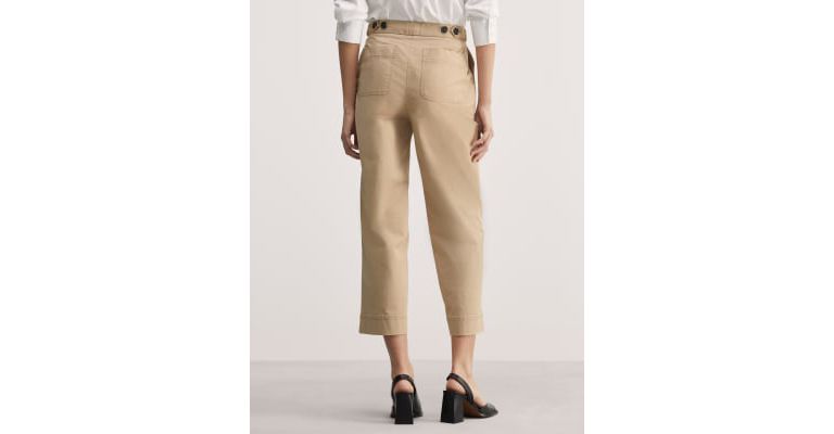Cotton Rich Cropped Trousers 6 of 7