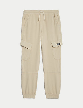 Cotton Rich Cuffed Cargo Trousers (6-16 Yrs) Image 2 of 5