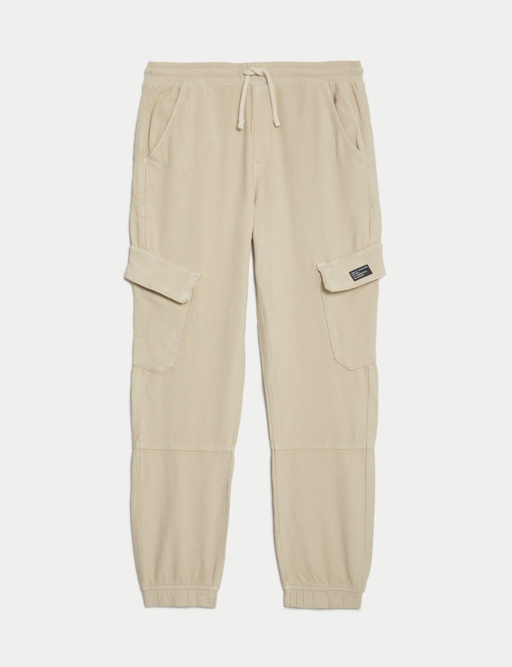 Cotton Rich Cuffed Cargo Trousers (6-16 Yrs) 1 of 5