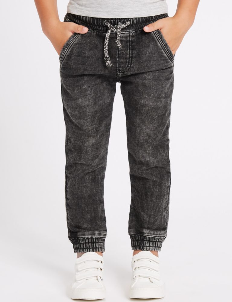 Cotton Rich Cuffed Jeans (3 Months - 5 Years) 3 of 6