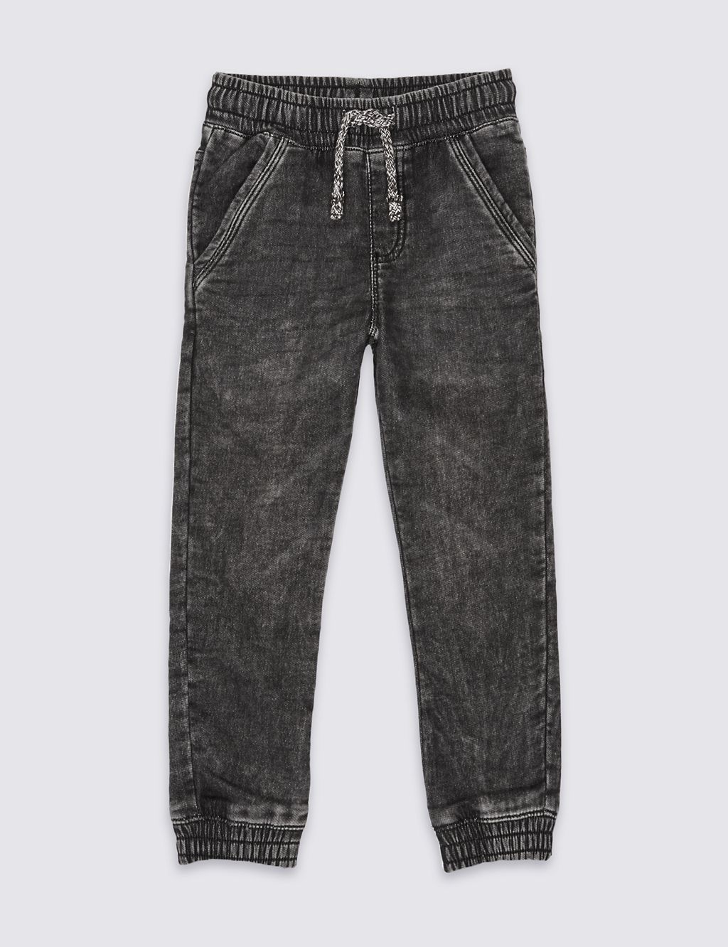 Cotton Rich Cuffed Jeans (3 Months - 5 Years) 1 of 6