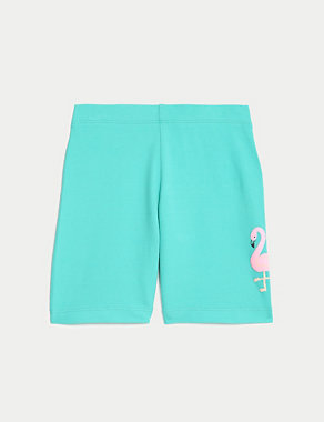 Cotton Rich Cycling Shorts (2-8 Yrs) Image 2 of 4