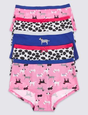 Cotton Rich Dalmatian Dogs Print Shorts (6-16 Years) Image 1 of 1