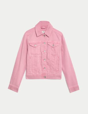 Cotton Rich Denim Jacket with Stretch Image 2 of 6