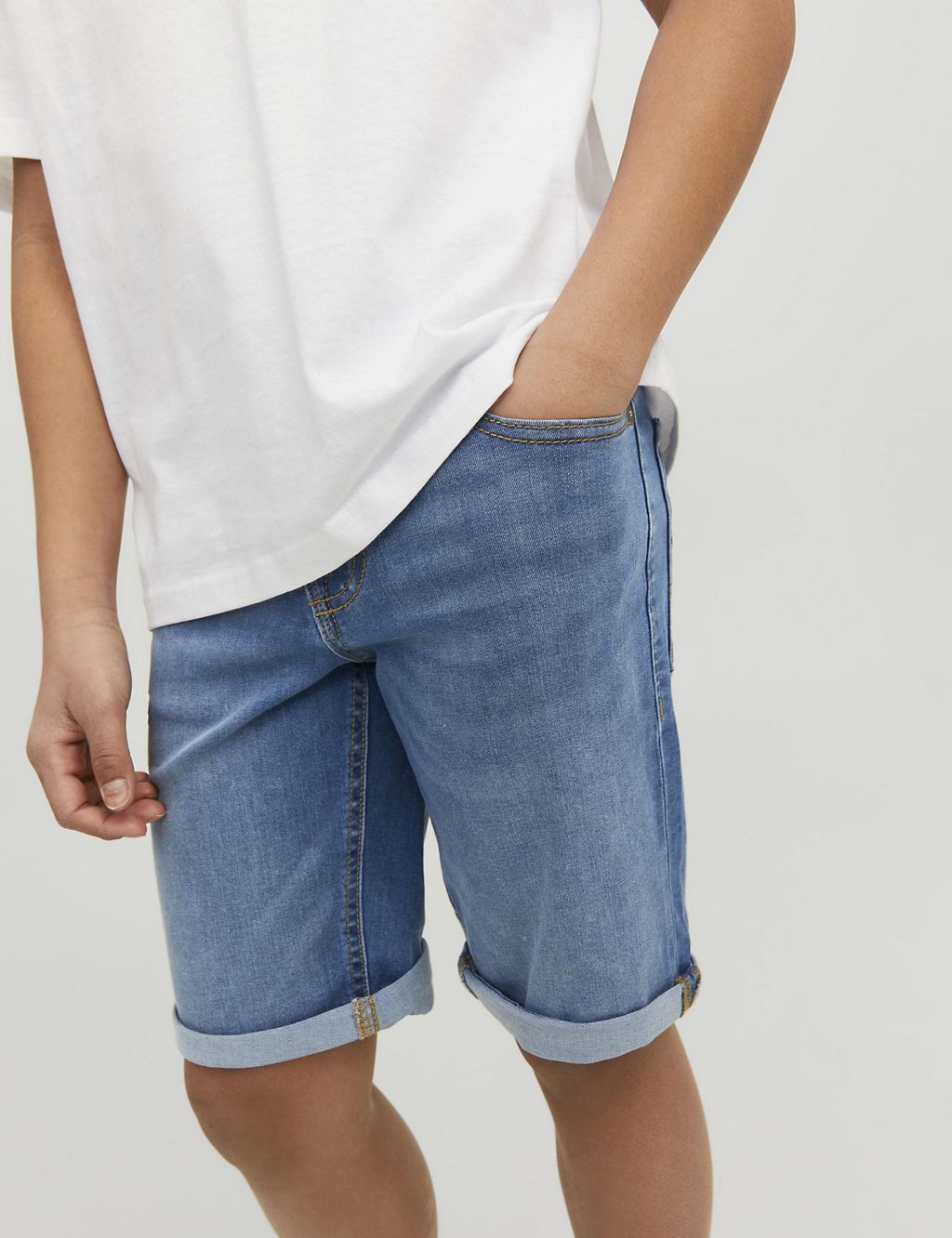 Cotton Rich Denim Shorts (8-16 Yrs) 4 of 8