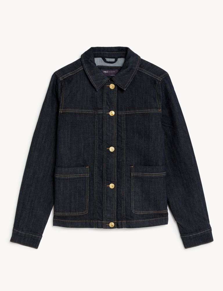 Cotton Rich Denim Utility Jacket | M&S Collection | M&S