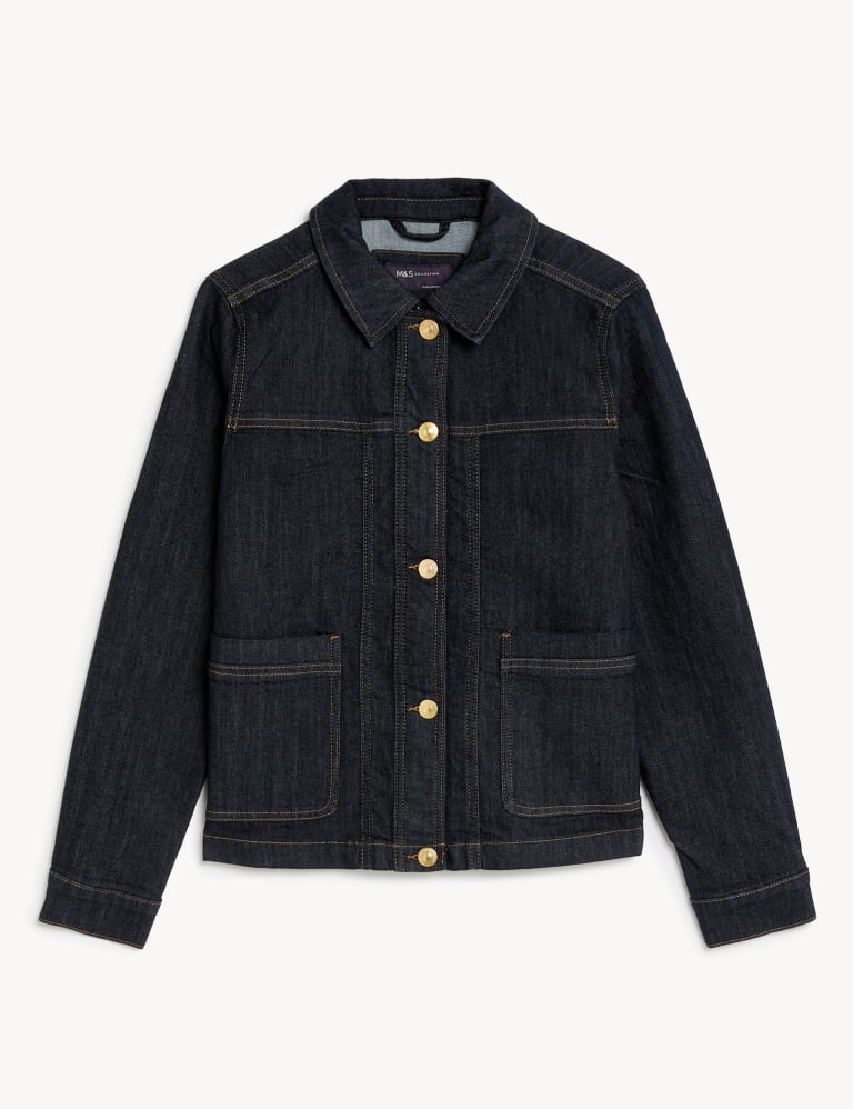 Cotton Rich Denim Utility Jacket 3 of 7