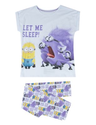 Cotton Rich Despicable Me™ Minion Stay Soft Pyjamas (3-14 Years) Image 2 of 4